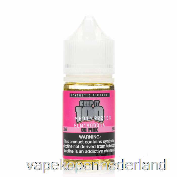 Elektronische Sigarettenvape En Roze Zouten - Bewaar Het 100 - 30 Ml 50 Mg